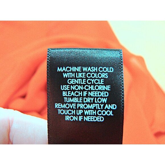 Torrid Bright Coral Orange Zipper Front Thin Strap Tank Top Flare Bottom Sz 0 L - Picture 11 of 12